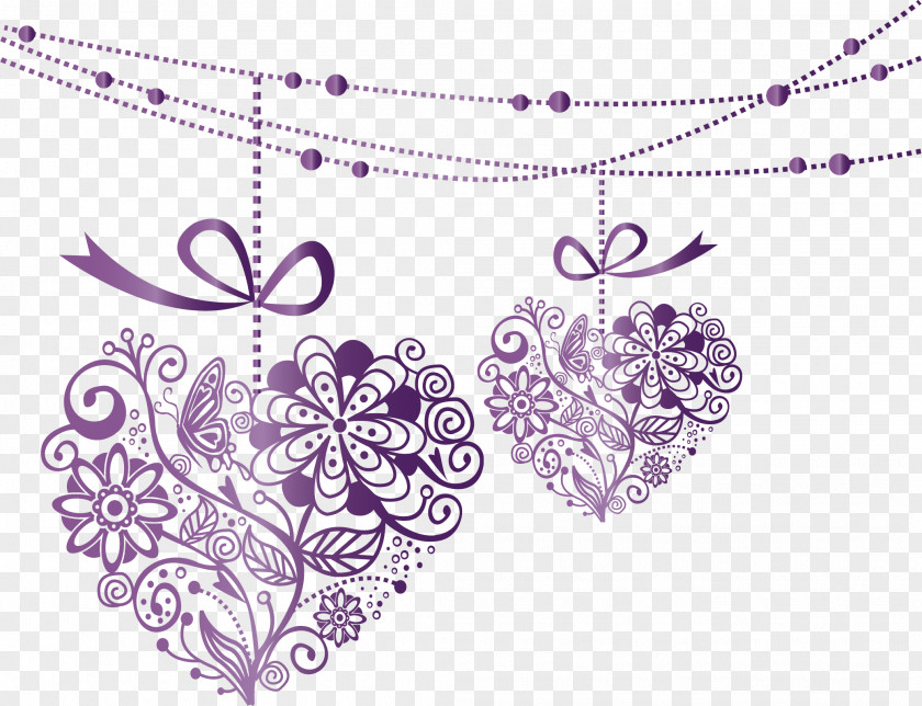 Heart Violet PNG