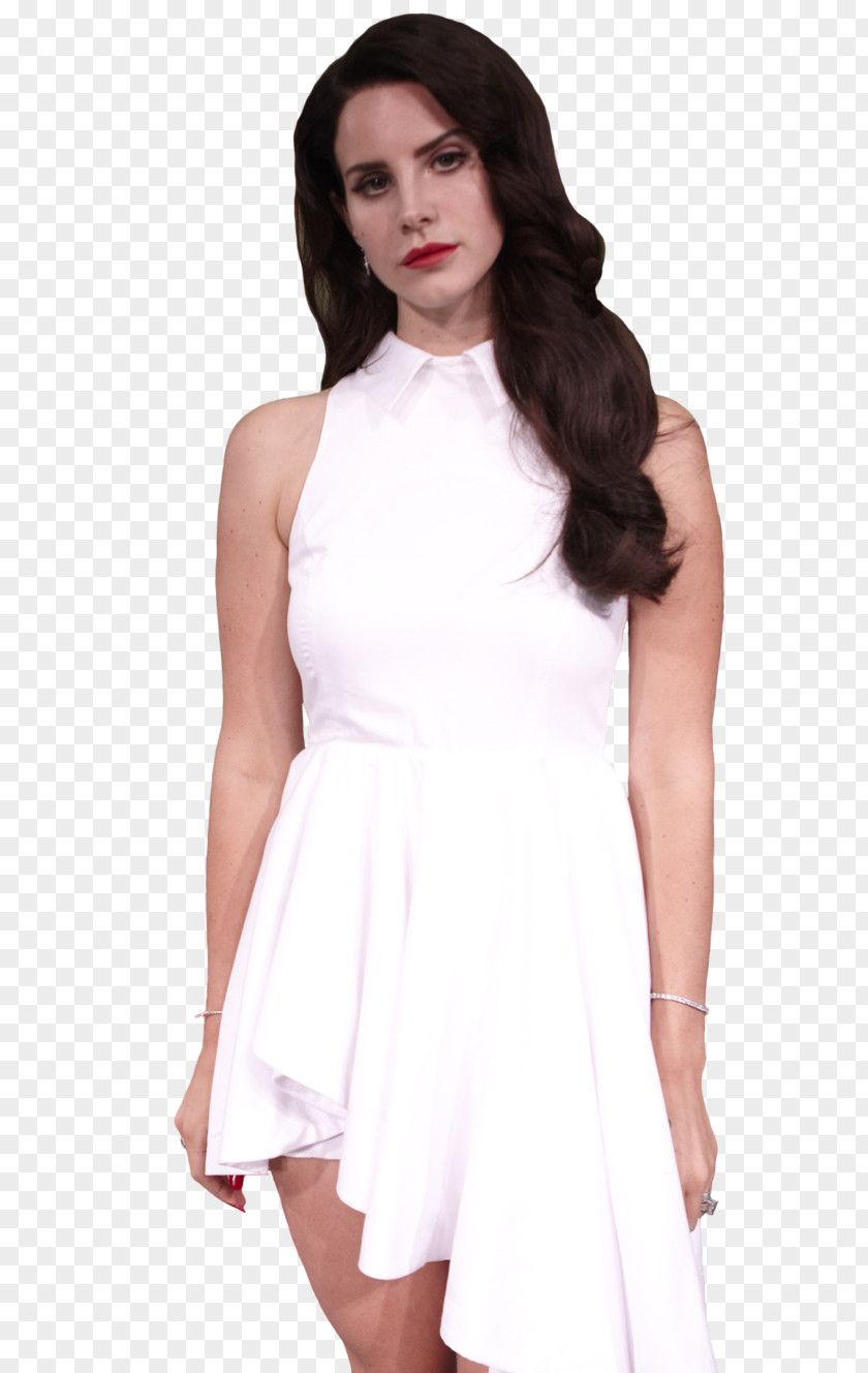 Model Lana Del Rey Fashion Art Cocktail Dress PNG