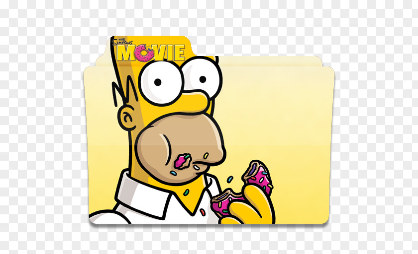 Simpsons Folder The Movie Rectangle Material Art Area Text PNG