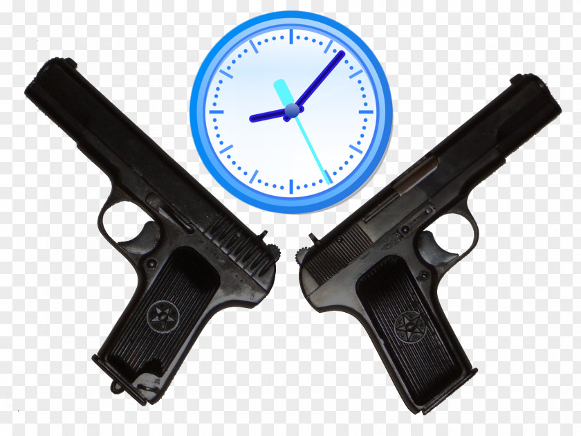 Hand Gun World Clock Widget Android PNG