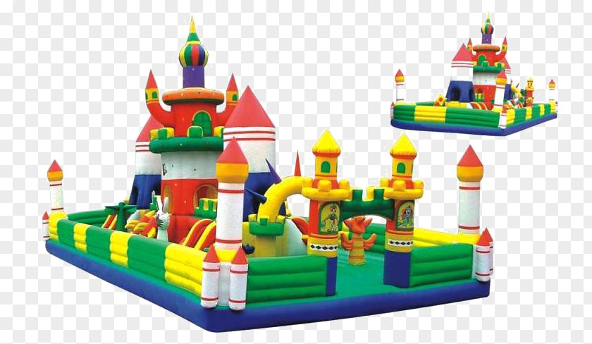 Inflatable Castle Toy Play Child PNG