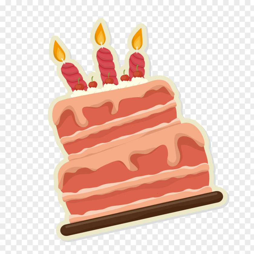 Pink Birthday Cake PNG