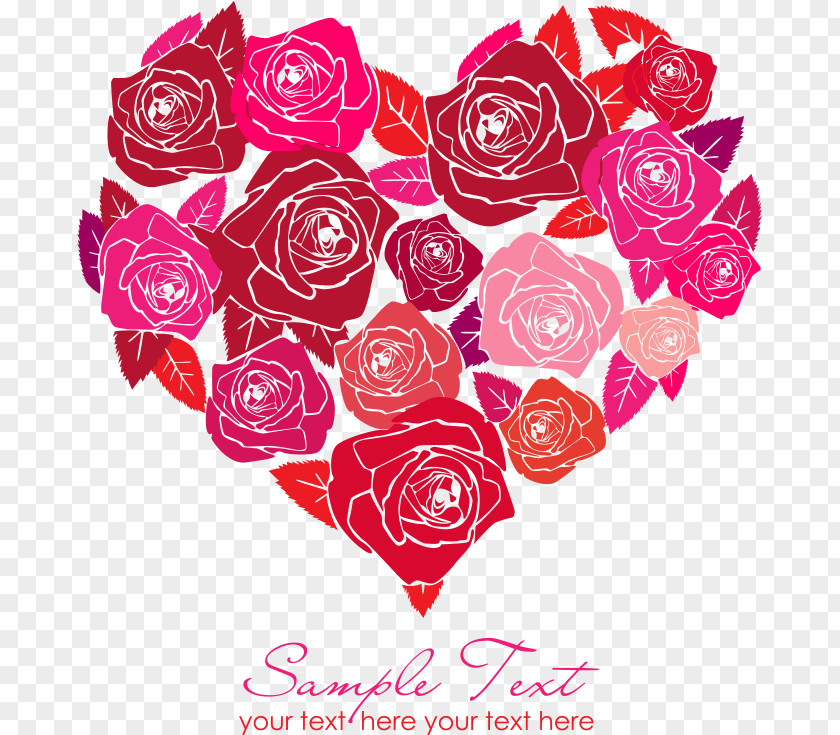 Rose Heart International Women's Day Valentine's PNG