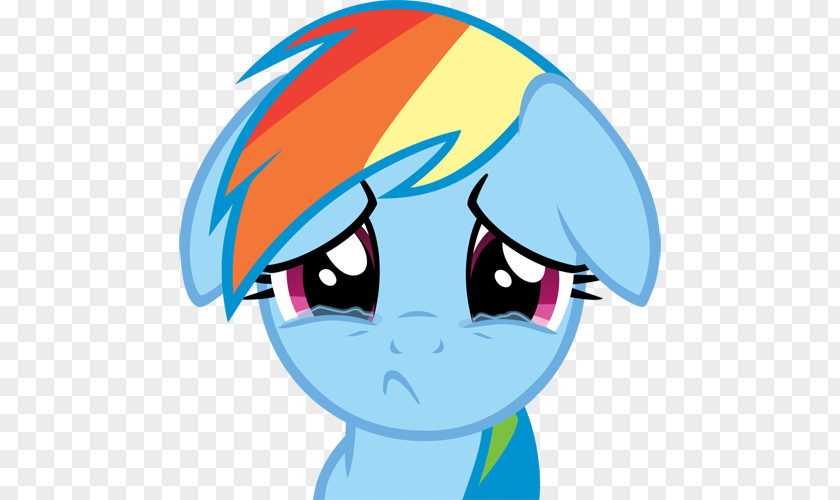 Sad Crying Faces Rainbow Dash Applejack Pony Sadness Clip Art PNG