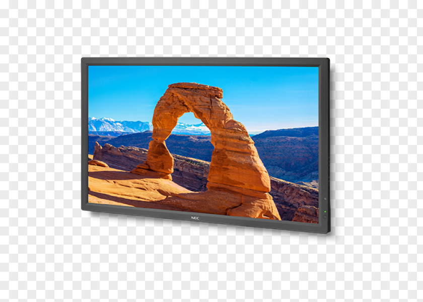 Curved Screen Arches National Park Moab Monument Valley Computer Monitors NEC MultiSync V323-2 PNG