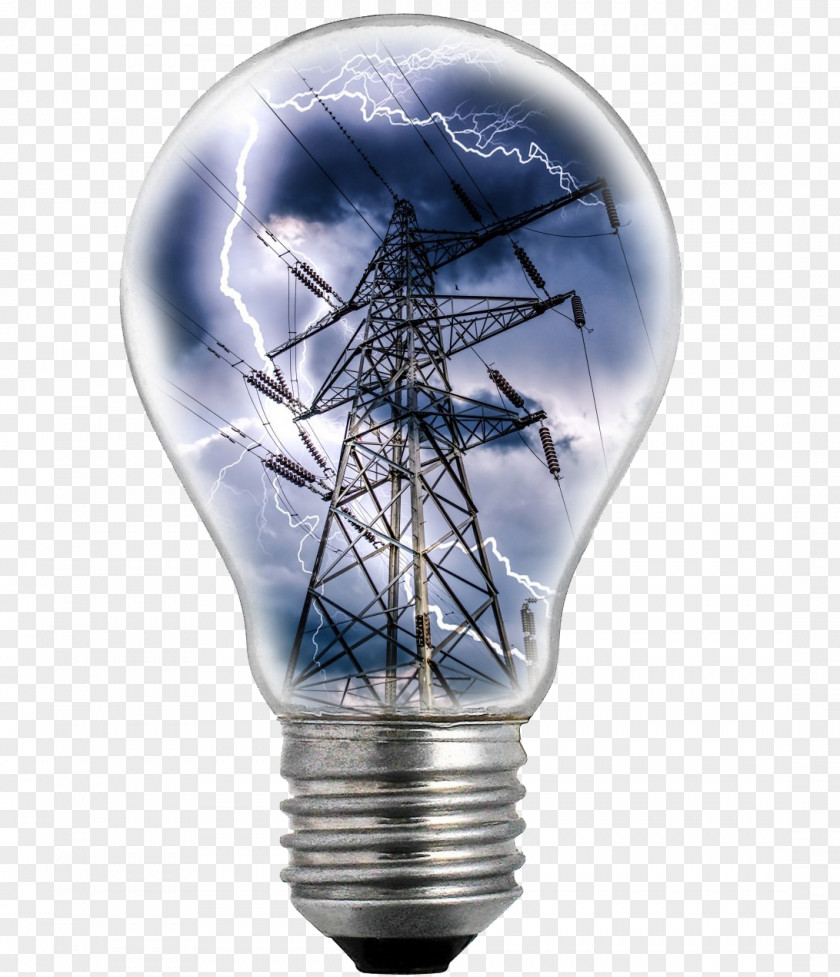 Lightning Bulb Creativity Electric Tower Incandescent Light Electricity Power PNG