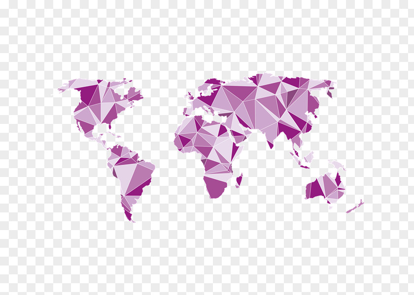Organic World Map Globe PNG