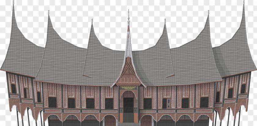 Tradtional Roof Architecture Drawing Facade Building PNG