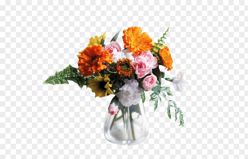 Bouquet Vase Flower Glass Flowerpot PNG