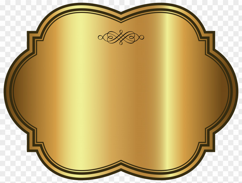 Golden Luxury Label Template Clipart Image Clip Art PNG