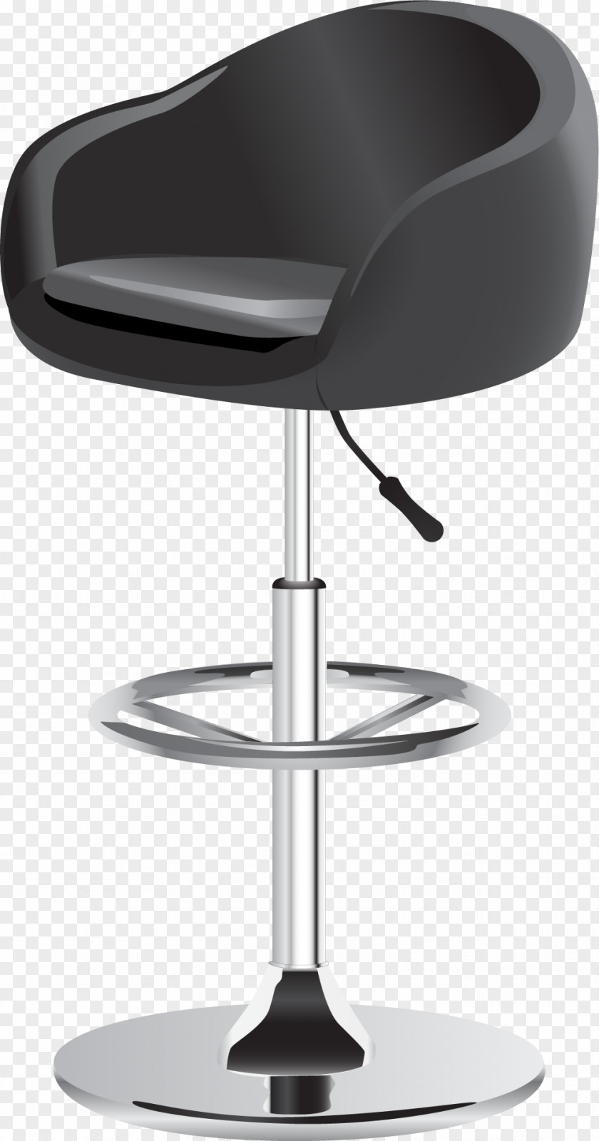 Vector Hand-painted Seat Bar Stool Chair Table Furniture PNG