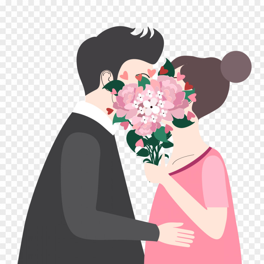 Vector Intimate Kiss Dia Dos Namorados Silhouette PNG