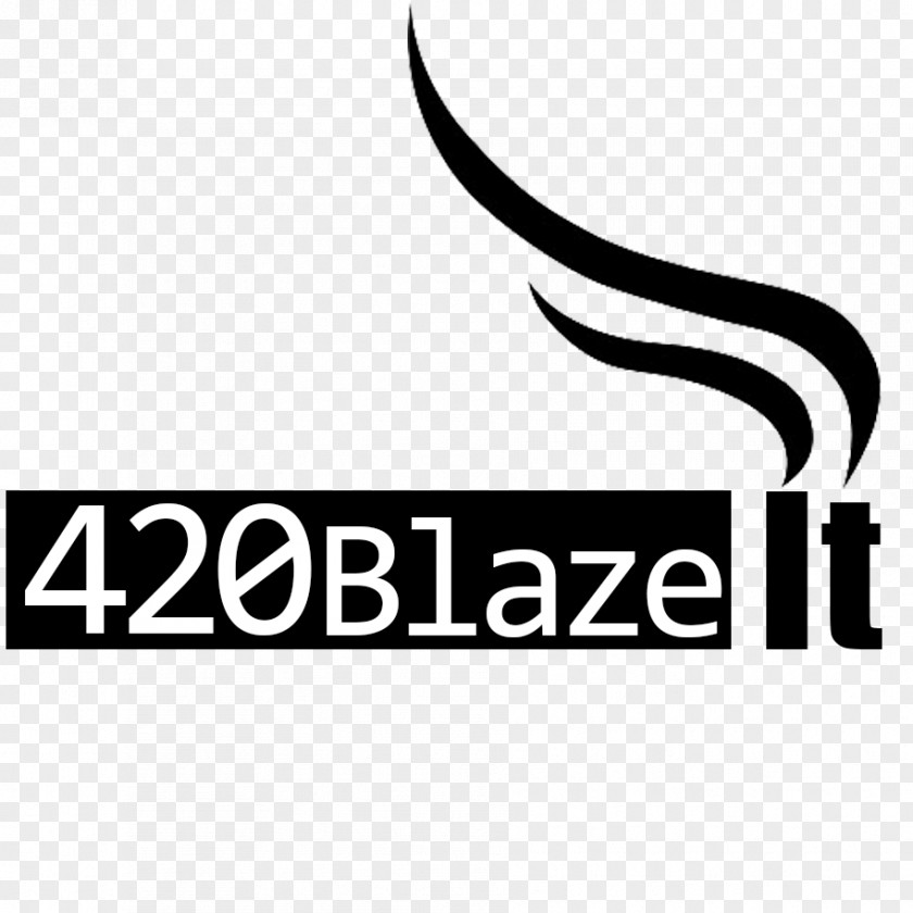 420 Blaze It Logo Brand Black Clip Art Font PNG