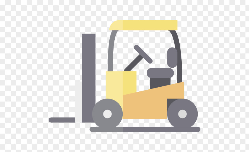 Cartoon Truck Forklift Transport Icon PNG
