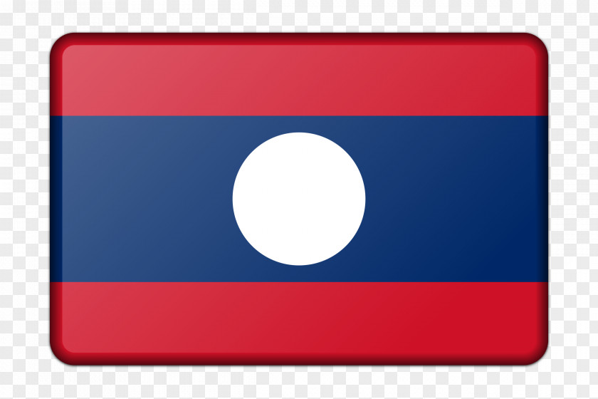 Flag Banner Of Laos Clip Art PNG