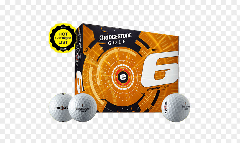 Golf Balls Bridgestone E6 SOFT 2017 WGC-Bridgestone Invitational Straight Flight PNG