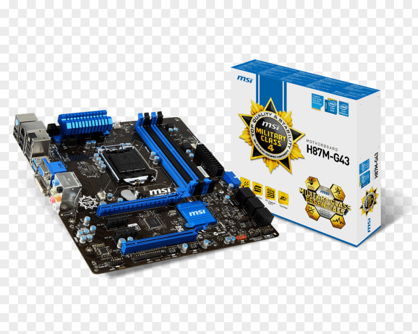 Intel LGA 1150 Motherboard MicroATX PNG