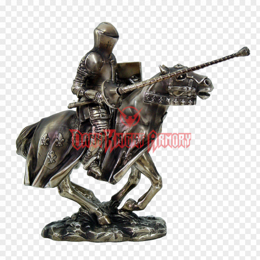 Knight Middle Ages Equestrian Statue Jousting Lance PNG