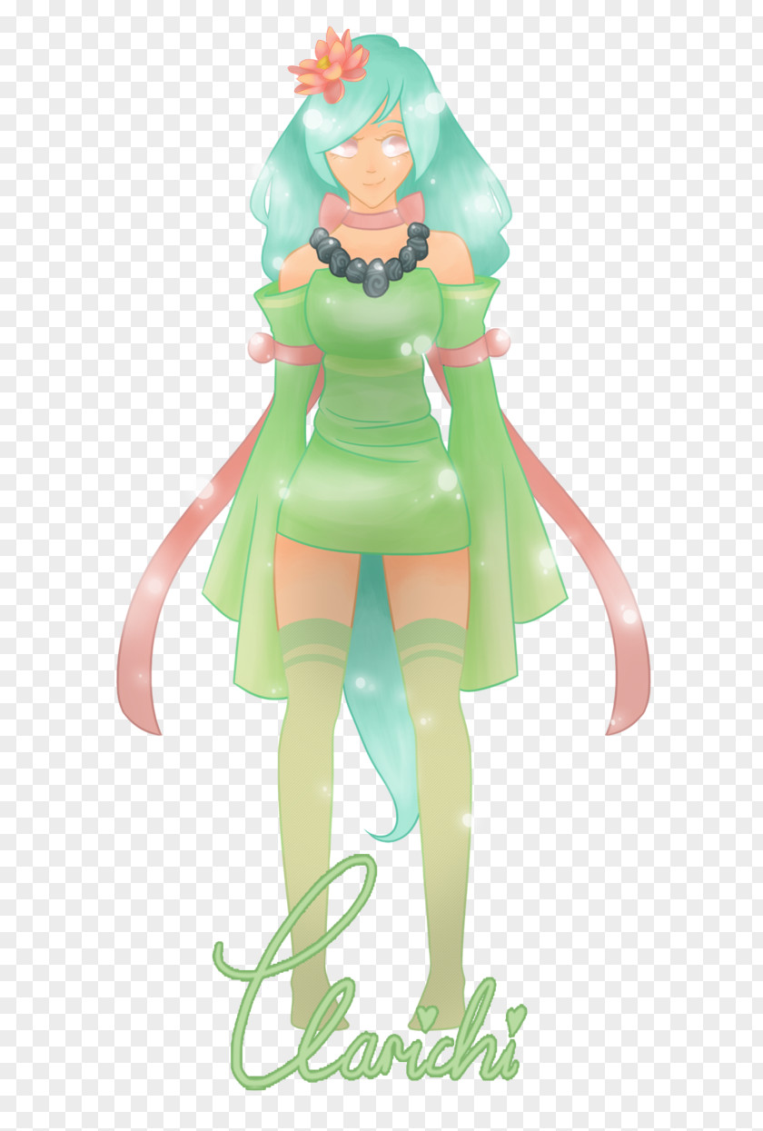 Lotus Pond Fairy Cartoon Figurine PNG