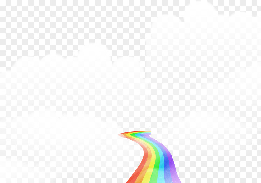 Rainbow Clouds Wallpaper PNG