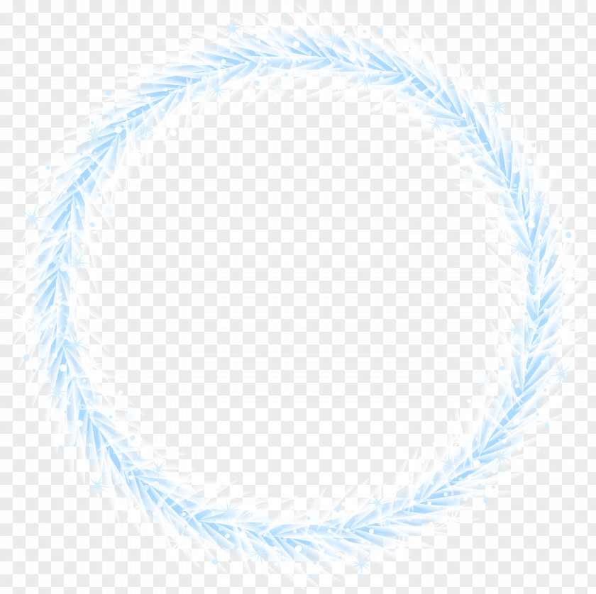 Winter Border Frame Transparent Clip Art Image Blue Circle Product Font Pattern PNG