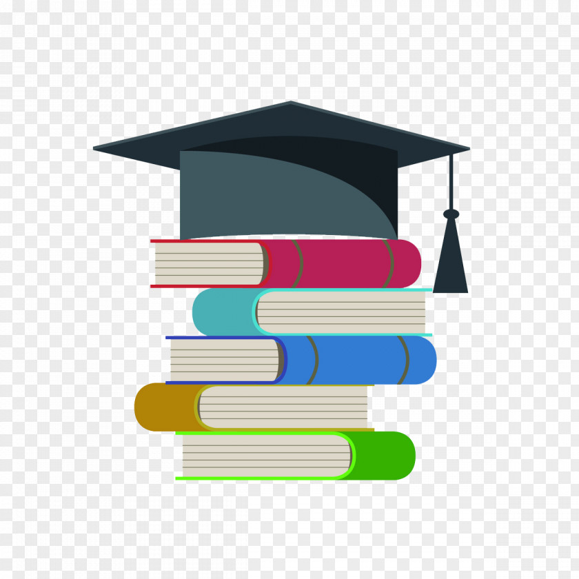 Books On The Bachelor Cap Bachelors Degree Hat Graphic Design PNG