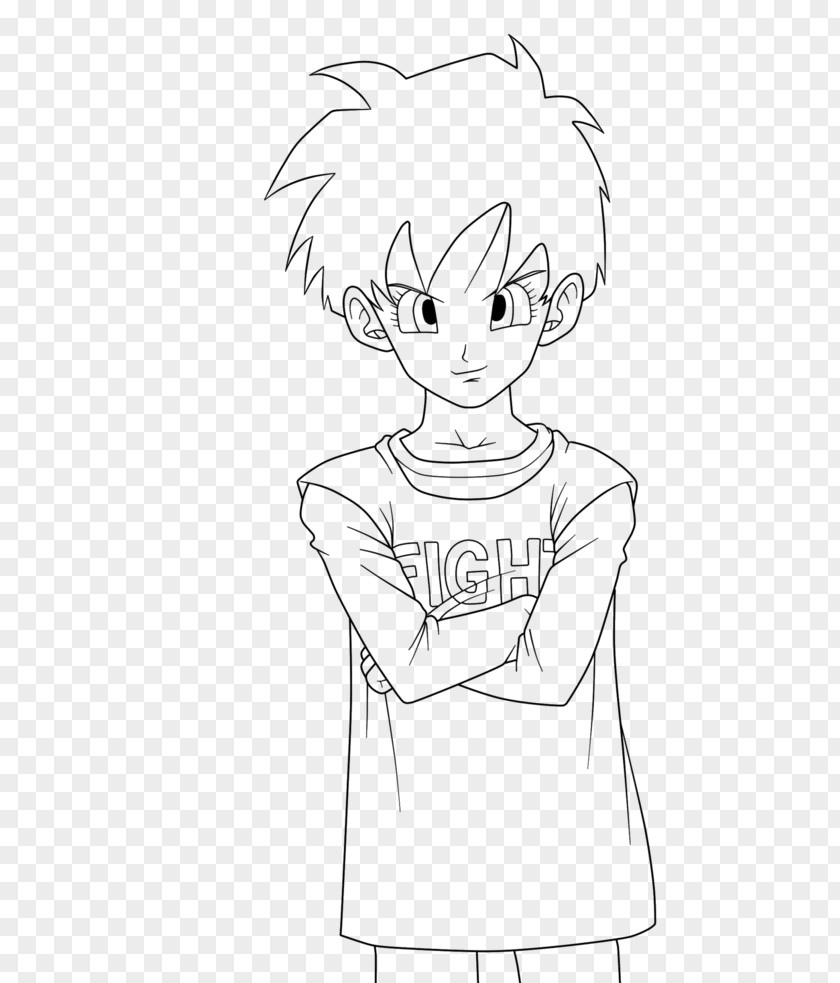 Bulma Videl Finger Homo Sapiens Line Art PNG