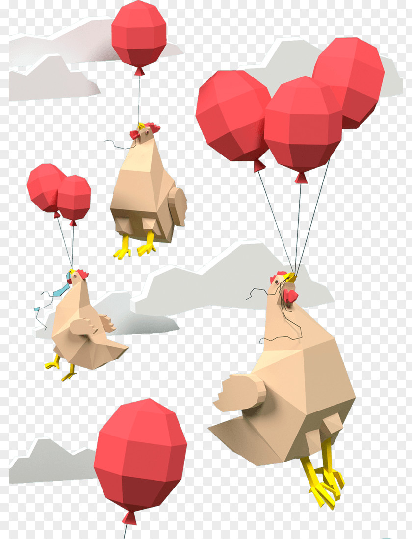 For Old Chicks 3D Computer Graphics Image Three-dimensional Space Stereogram PNG