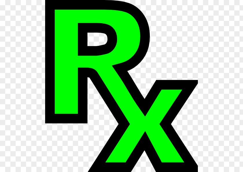 Green Rx Icon Medical Prescription Logo Clip Art PNG