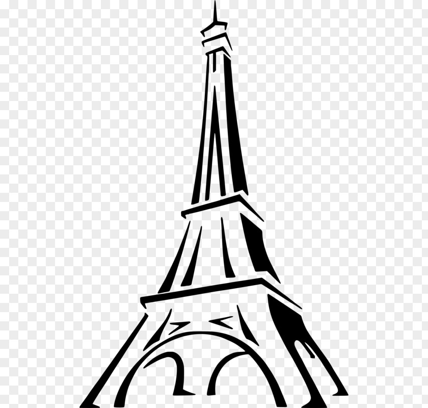 Style Spire Eiffel Tower Drawing PNG