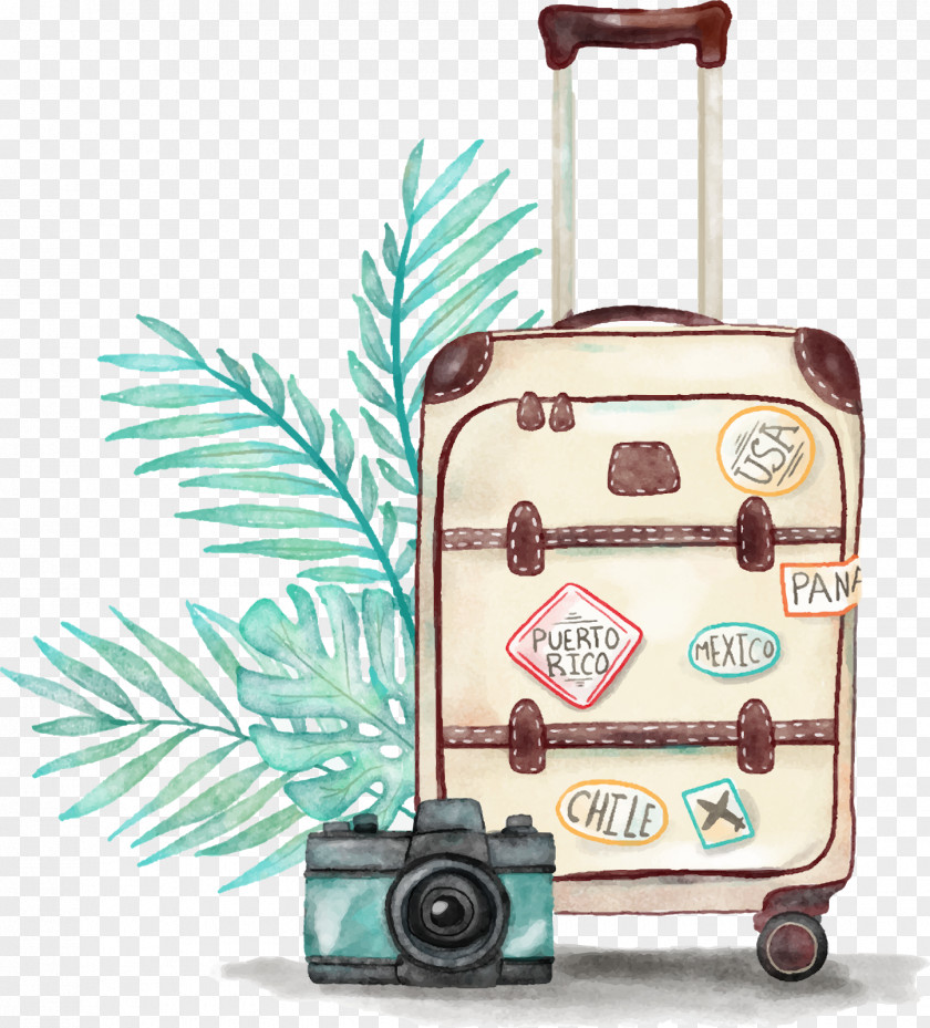 Cartoon Suitcase Kawaii Bag Travel Pack T-shirt Backpack PNG