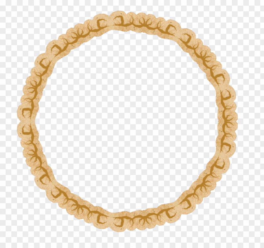 Gold Circle Bracelet Jewellery Necklace Chain Gourmette PNG