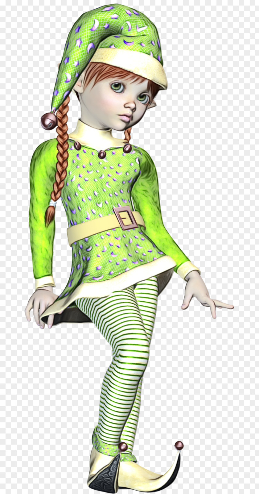 Green Clothing Cartoon Costume Design Fashion PNG