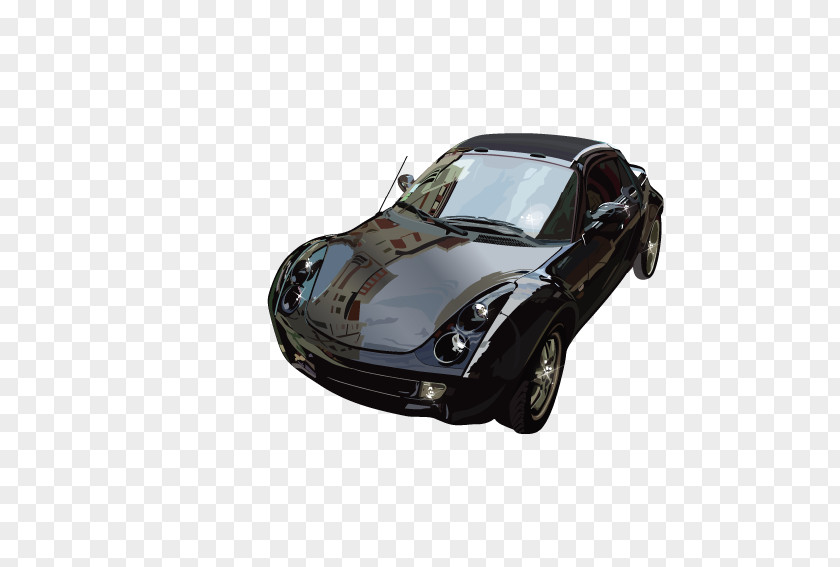 Black Sports Car Luxury Vehicle PNG