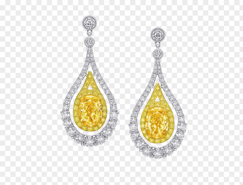Diamond Earring Carat Circle Jewellery PNG