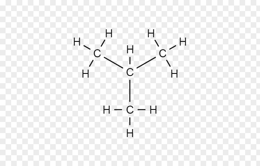 Isobutane Propane Structural Formula Gas PNG