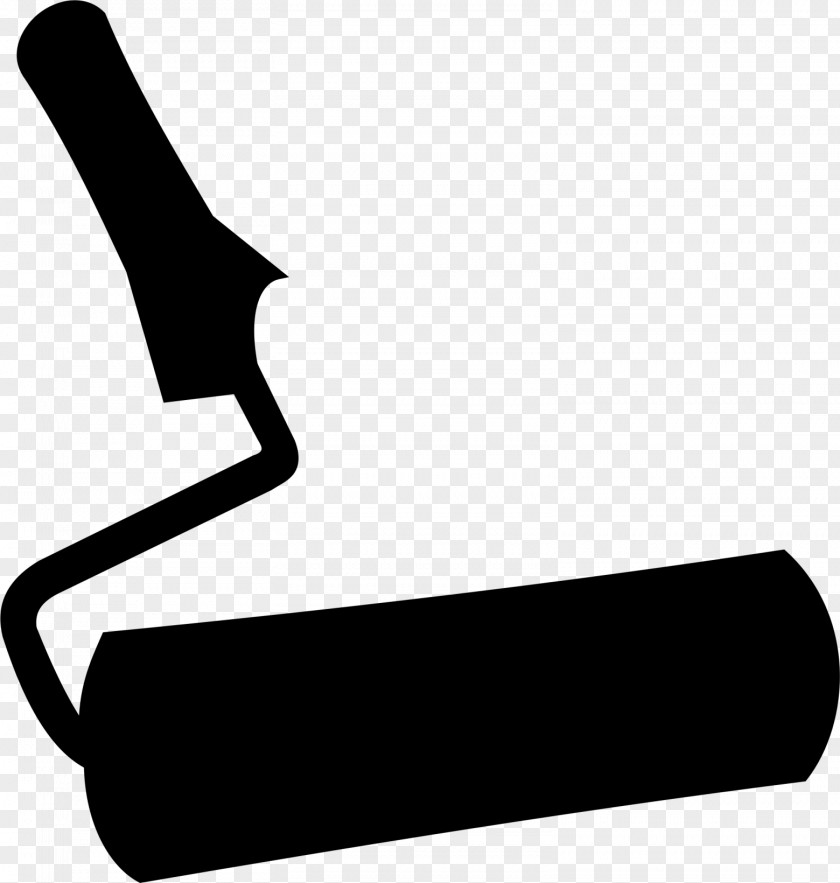 Paint Rollers Black And White House Painter Decorator Clip Art PNG