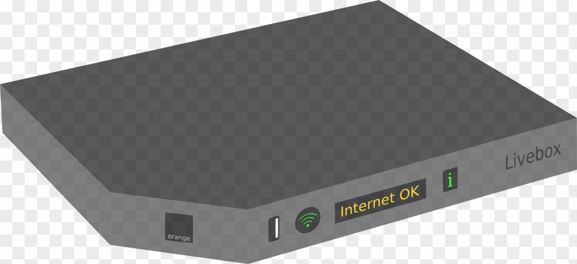 Symbol Orange Livebox Modem Router Clip Art PNG