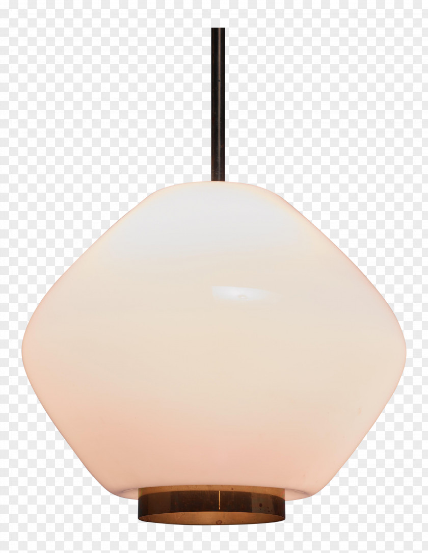 Brass Copper Opaline Glass Incandescent Light Bulb Ceiling Fixture PNG