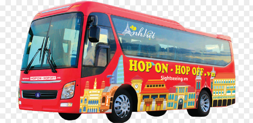 Bus Tour Service City Sightseeing Anh Viet Hop On-Hop Off Vietnam Travel PNG