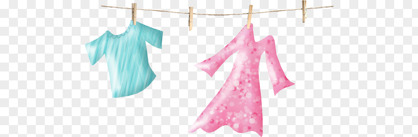 Hand-painted Women Drying Clothes Clothing Outerwear Rope PNG