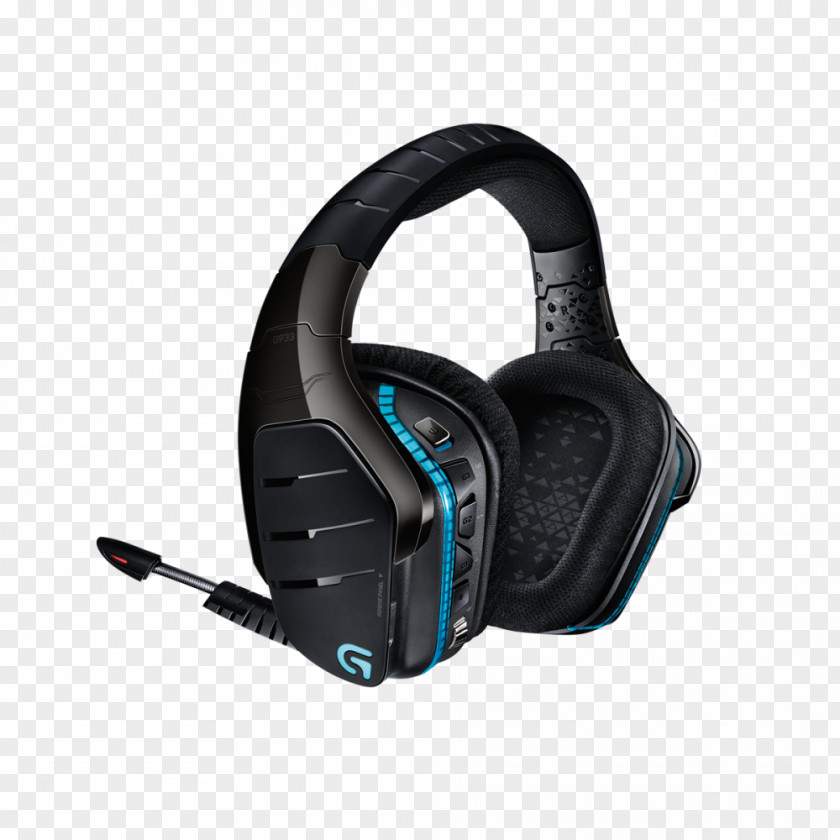 Headphones Logitech G933 Artemis Spectrum G633 Headset 7.1 Surround Sound PNG