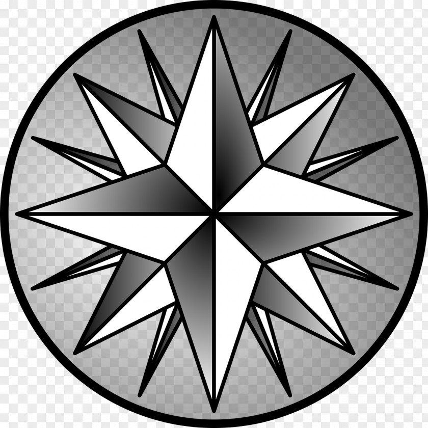 Wind North Rose Compass Clip Art PNG