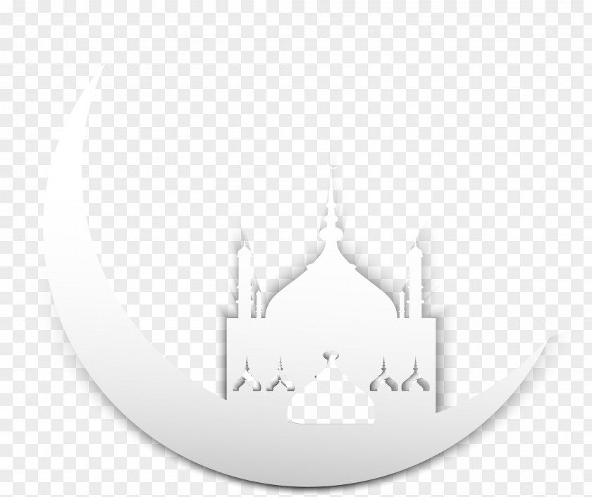 Castle Moon White Brand Pattern PNG