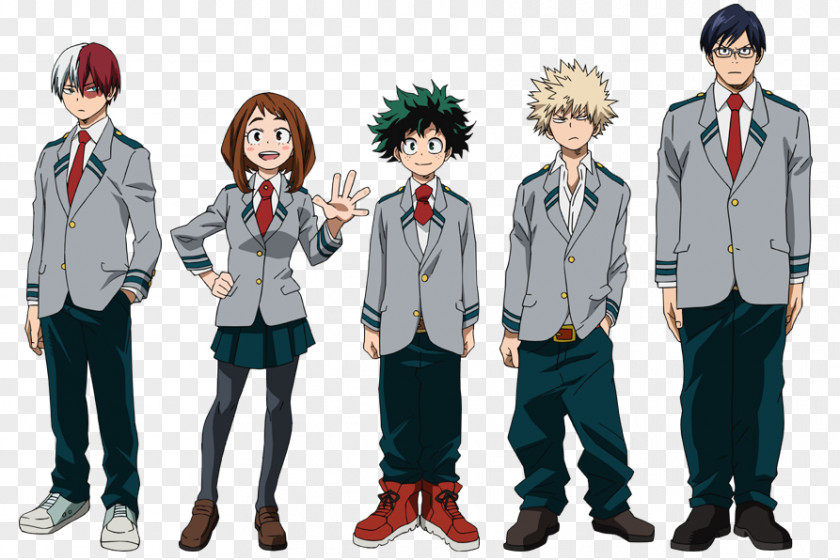 Cosplay My Hero Academia Tuxedo School Uniform Costume PNG