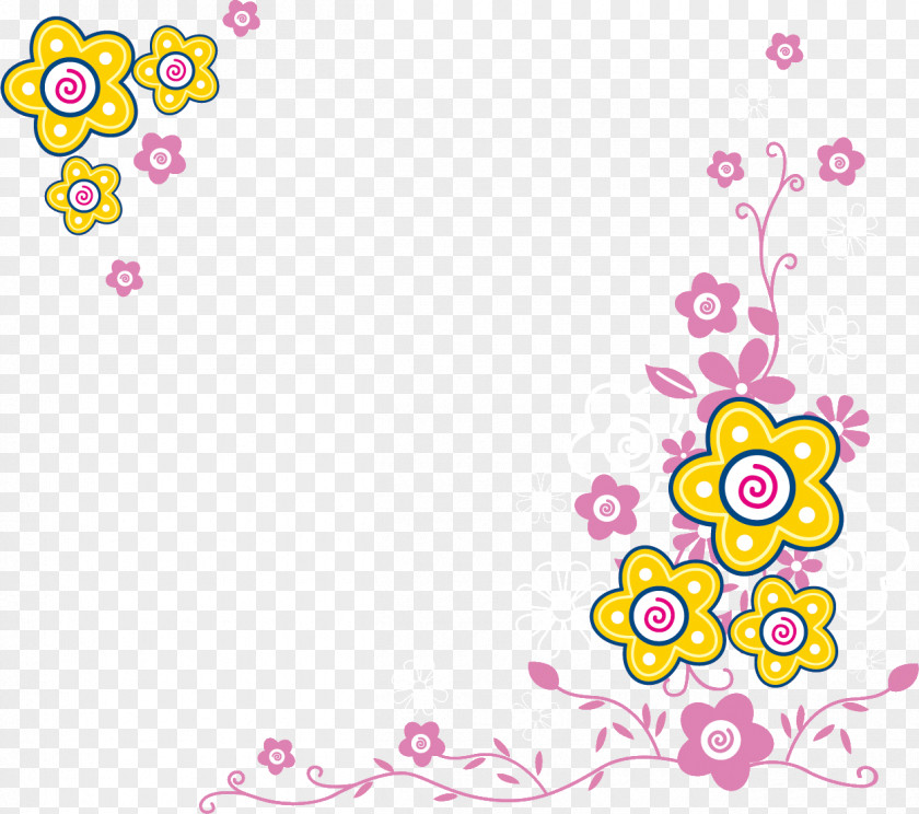 Flower Frame Floral PNG