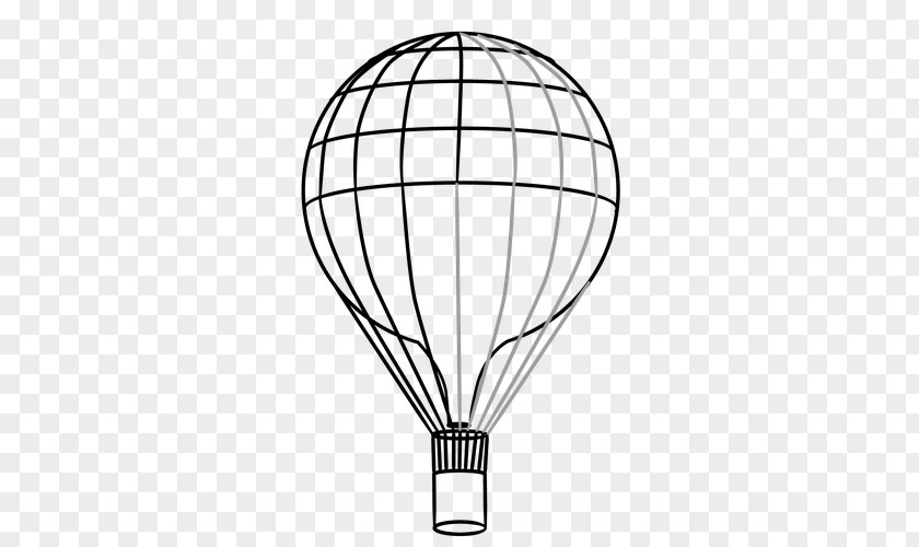 Hand Drawn Dividing Line Hot Air Balloon Art Drawing Pencil PNG