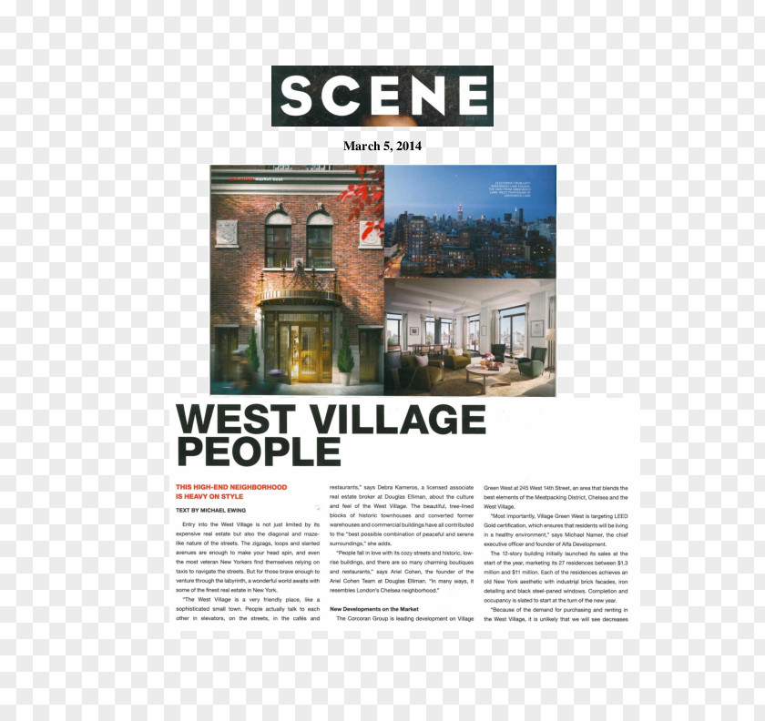 Village Scene Brand Advertising PNG