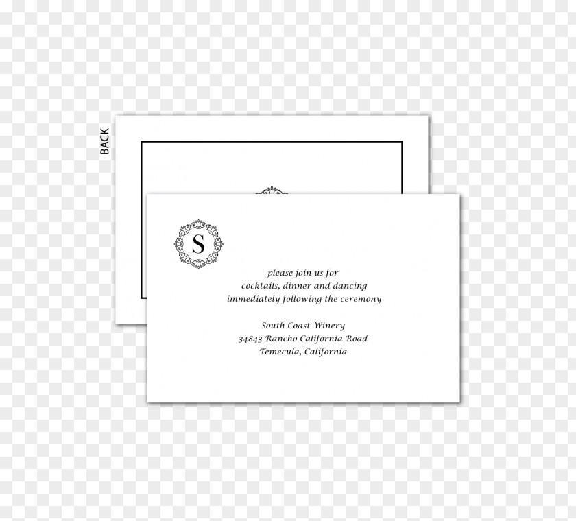 Formal Invitation Paper Line Font PNG