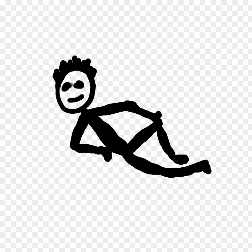 Sitting Man Stick Figure Cartoon Royalty-free Clip Art PNG